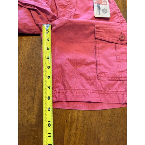 Ruff Hewn Boys Pink Cargo Shorts Size Medium 10/12 Cotton Elastic Waist Summer W - Picture 7 of 8